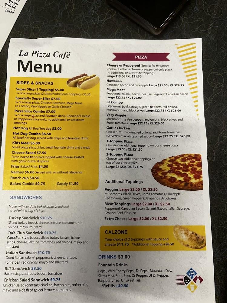 La Pizza Cafe Menu image 1