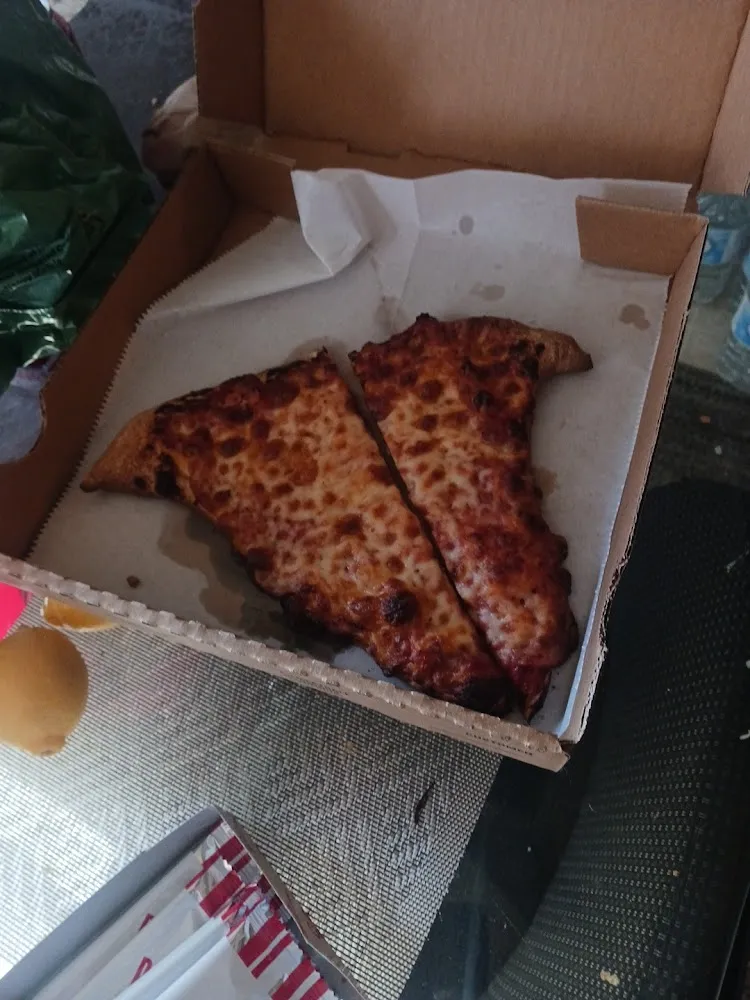 Supposed to Be a Super-Slice of Cheese Pizza I Guess Sucks